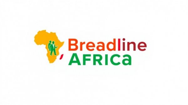 Breadline Africa logo with colorful Africa map.
