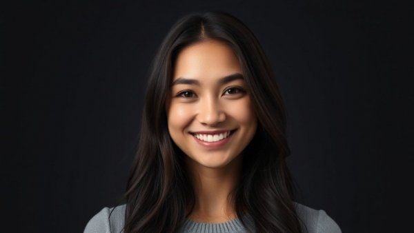 Effective reporting starts with a conversation with a smiling woman in a studio.