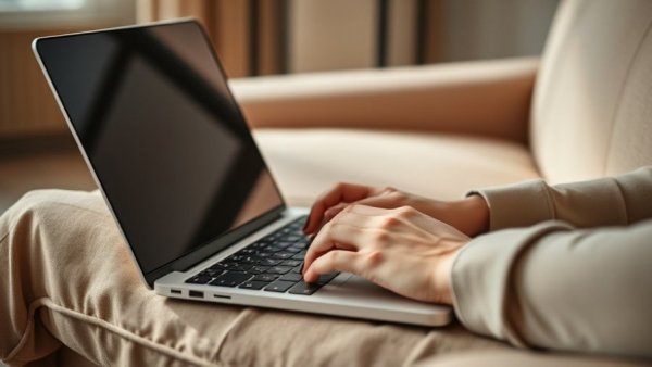 Person on sofa using laptop, related to 'Raise Money for Charity by Opening New Tab'.