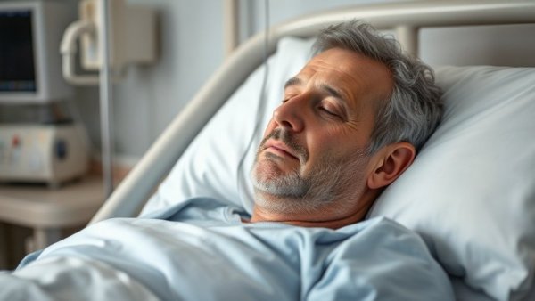 Ahmed al-Ahmed in hospital bed, Bondi Beach hero resting.