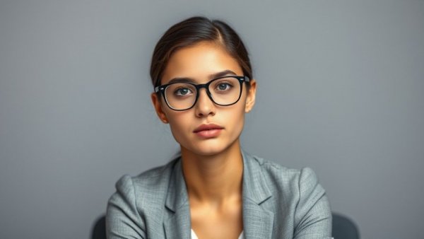 Lauren Steussy New York Times Assistant Editor portrait with glasses.