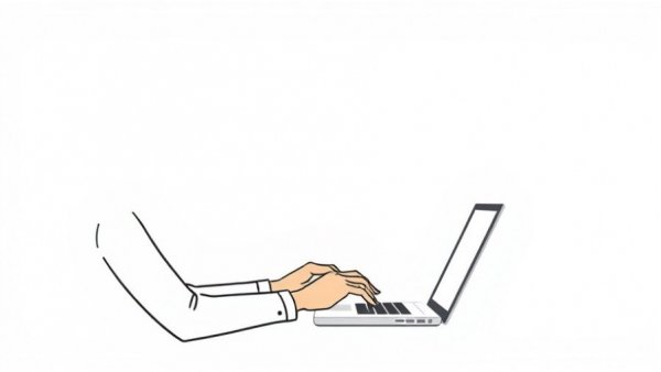 Minimalist illustration of typing symbolizing UK Airgunners purchasing and shooting habits