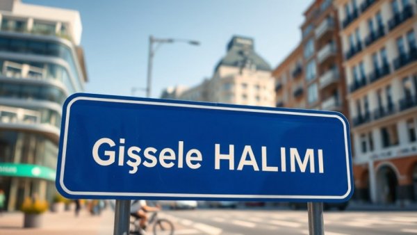 Street sign in Nantes promoting gender equality with blurred city background.