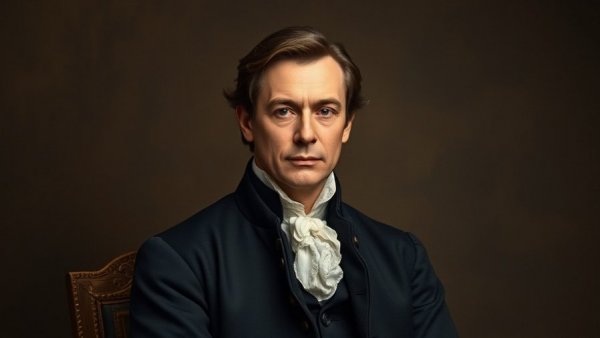 18th-century gentleman portrait, classic lifelike depiction.