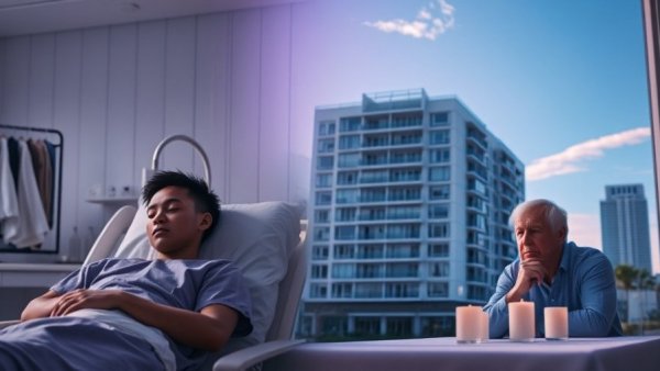 Choose Love Not ICE Campaign: Emotional collage in purple tones