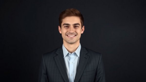 Business journalist Andy Burt smiling in a professional portrait.