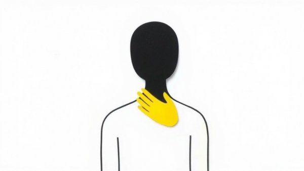 Minimalist abstract of a person symbolizing comfort and support.