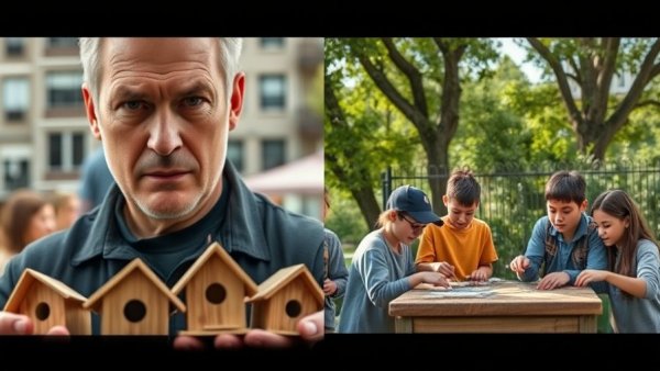 Chennai Koodugal Nest conservation success with man and students crafting.