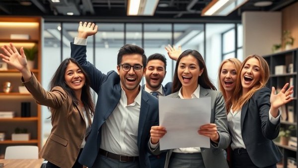 Business professionals exemplify operational excellence in modern office.