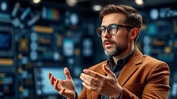 Patrick McGee discussing technology in studio on 'Apple in China'.