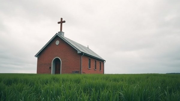 Indiana church with cross, potential homeless shelter site.