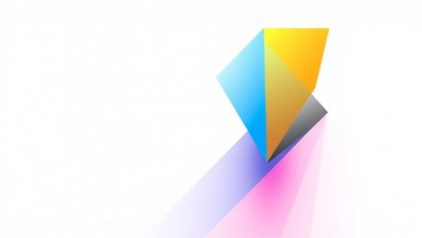 Abstract geometric design symbolizing L.A. fires recovery innovations.