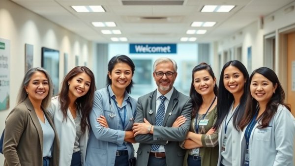 Food Is Medicine Symposium group at Holy Cross Health smiling indoors.