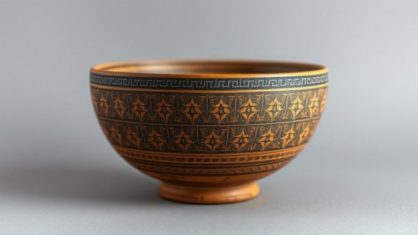 Ancient pottery showcasing intricate patterns, Mathematics Hidden in Ancient Pottery.