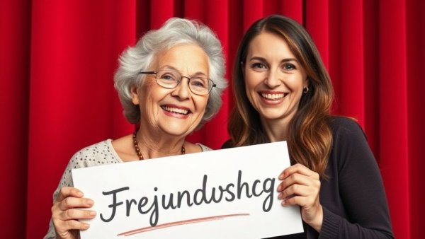 Culture Buddies camaraderie, older and young woman sharing friendship moment.