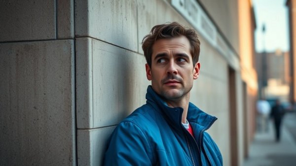 People powering the green transition: Man in blue jacket outdoors.