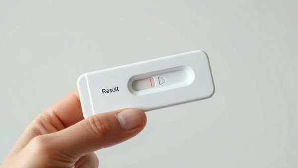 Sleek at-home STD test kit held in hand.