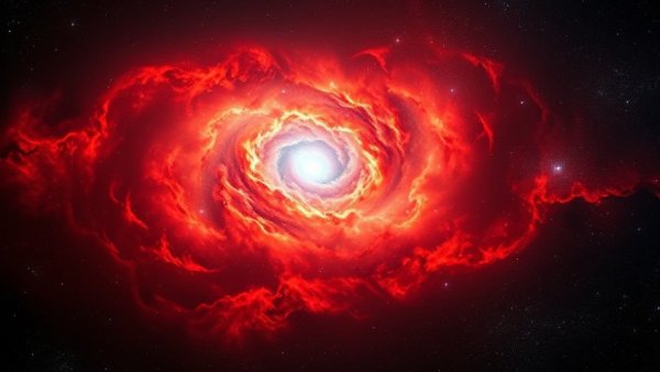 Stunning cosmic nebula with vibrant colors and twinkling stars.