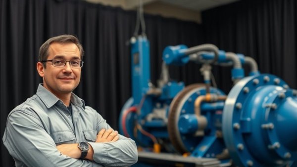 Engineer presenting innovative borewell rescue machine model.