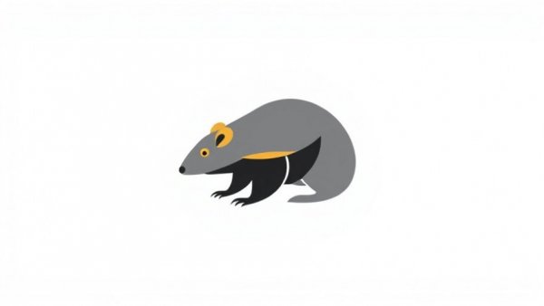 Abstract mole illustration for Valentine's Poo Campaign for Wildlife Conservation