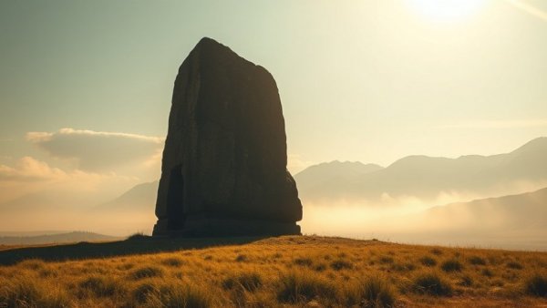 Remarkable Scientific Discoveries 2023: Mysterious monolith in a field.
