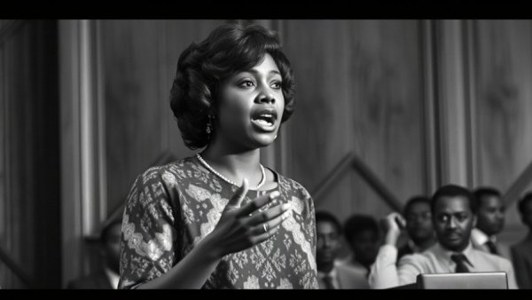 Fannie Lou Hamer passionately speaks on civil rights activism in the 1960s.