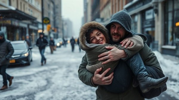Compassionate man saves homeless woman in winter storm