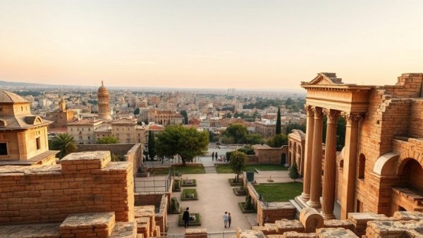 Ancient Carthage ruins, historical site view - February 5 historical events.