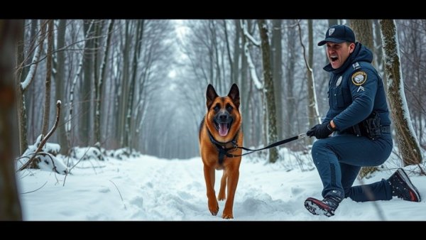 Missing teen with autism found by K-9 in snowy forest.