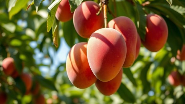 Ripe mangoes on tree highlighting India's disappearing mangoes.