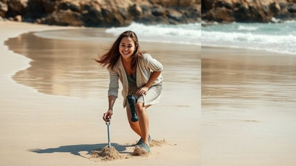 Prosthetic leg returned after 10 months found on beach.