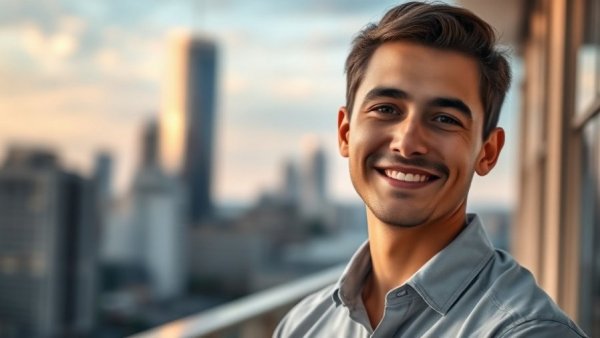 Brian Yue smiling gently in a professional setting, promoted to senior reporter.