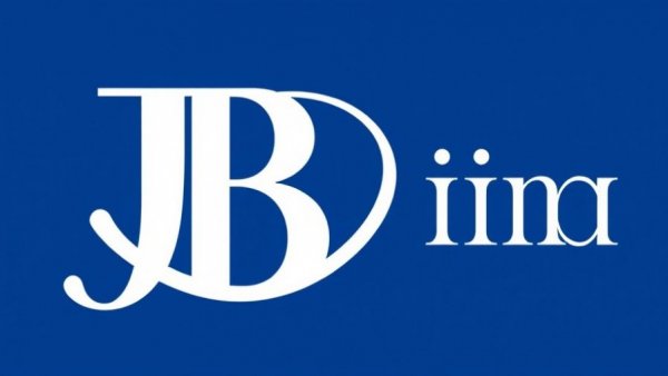 Elegant logo with 'J' and 'B' on blue background for the Journal of Business.