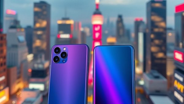 Affordable smartphones Lifeline program, advanced camera phones in cityscape.