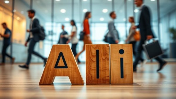 Culture is built on conversations not AI prompts; blocks in an office.