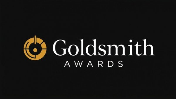 Goldsmith Prize for Investigative Reporting logo on dark background.
