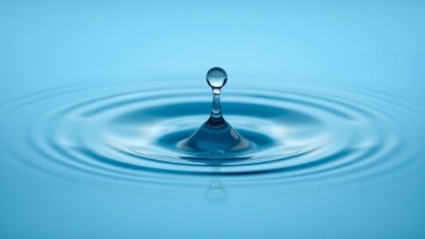 Tranquil water ripple symbolizing spiritual growth, macro shot.