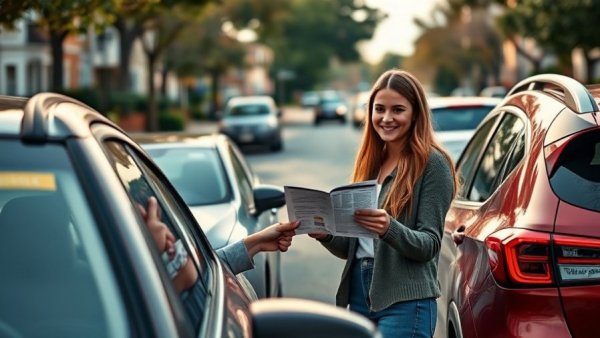 Texas teen distributing Know Your Rights flyers to drivers.