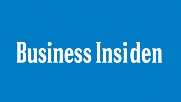 Business Insider logo on a blue background.
