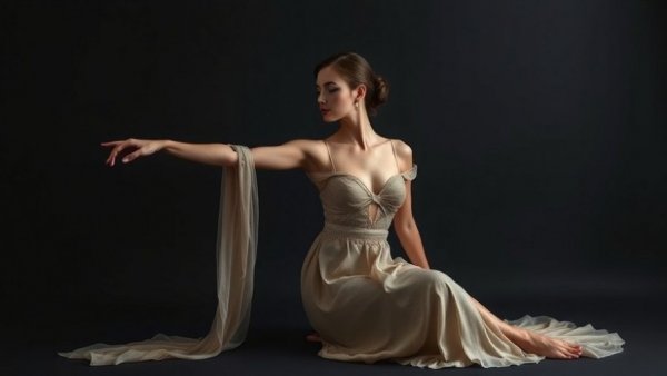 Vintage photo showcasing Isadora Duncan's dance history.