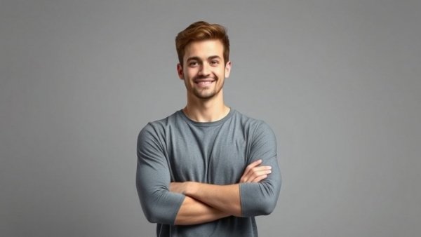 Max Bayer promoted to senior reporter, confident young man in polka-dot shirt.