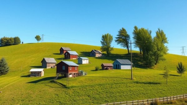 Small rural houses illustrating global housing crisis understanding.