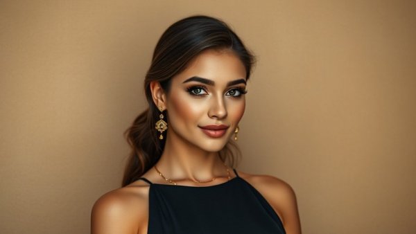 Professional portrait of a stylish woman, Forbes coverage criteria.