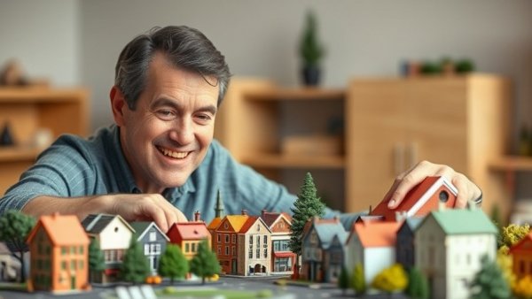 Friendly man with model town from Mister Rogers Neighborhood YouTube channel.