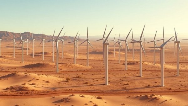 Wind turbines in Egypt's desert for renewable energy project