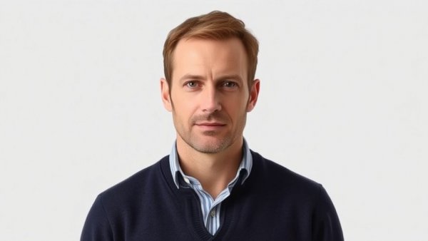 Portrait of man, George Hammond West Coast deputy bureau chief, neutral expression.