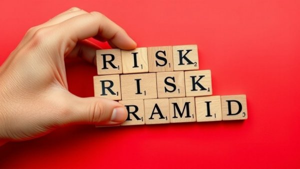 Human hand placing wooden blocks spelling 'RISK' on red background, representing protecting your reputation during organizational change.