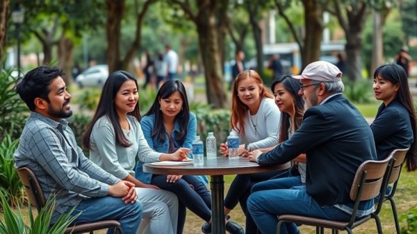 Crowd gathering in NYC park capturing American Woodcock