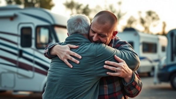 Heartfelt reunion captures moment in transforming homeless man's life.