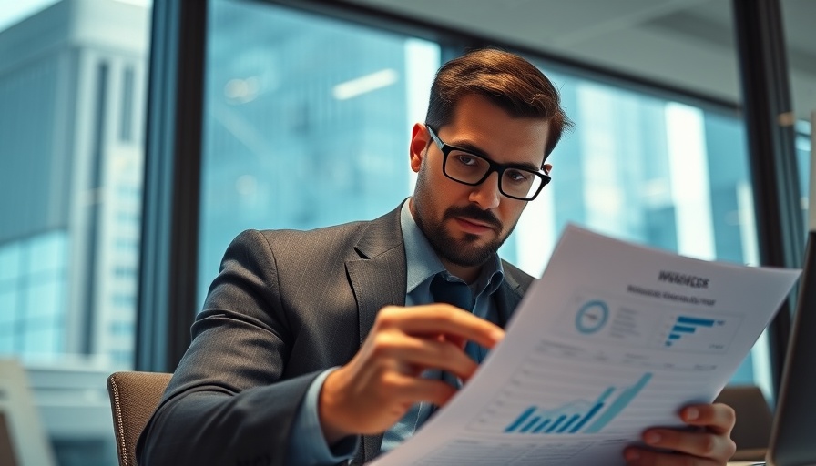Investing in Municipal Bonds: Male analyst reviews bonds portfolio.